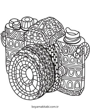 Zentangle boyama sayfası – yaratıcılığı geliştirir, keyifli zaman