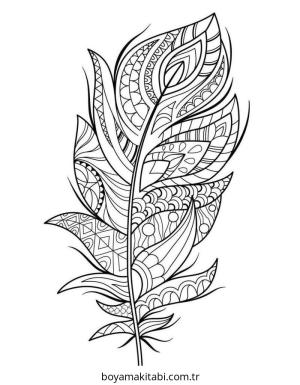 Zentangle boyama sayfası – okul öncesi, evde etkinlik