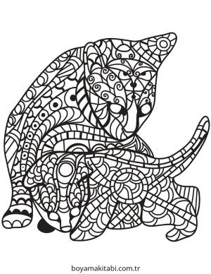 Zentangle boyama sayfası – ücretsiz yazdır, boyama etkinliği