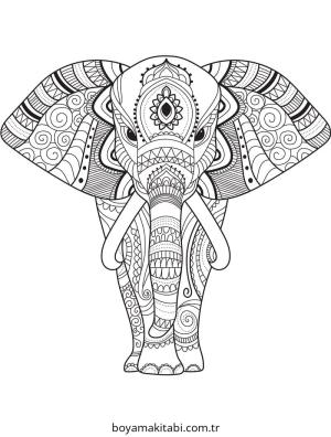 Zentangle boyama sayfası – el becerilerini geliştirir, boyama çalışması