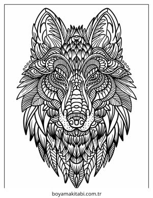 Zentangle boyama sayfası – yaratıcılık, eğlenceli etkinlik