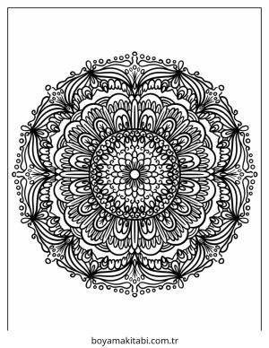 Zentangle boyama sayfası – boyama çalışması, yaratıcılığı geliştirir