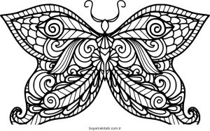 Zentangle boyama sayfası – eğlenceli etkinlik, el becerilerini geliştirir