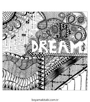 Zentangle boyama sayfası – renkli çizimler, okul öncesi