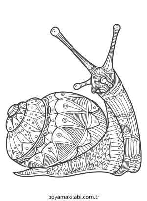 Zentangle boyama sayfası – çizgi film temalı, basit çizim