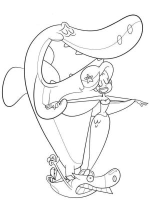 Zig Ve Sharko boyama sayfası,  coloring page, Sharko ve Marina Zig ile, 