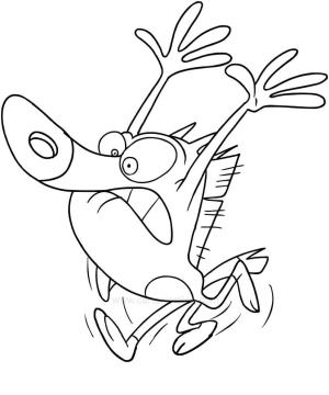 Zig Ve Sharko boyama sayfası,  coloring page, Komik Zig Koşusu, 