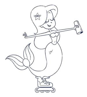 Zig Ve Sharko boyama sayfası,  coloring page, Marina, 