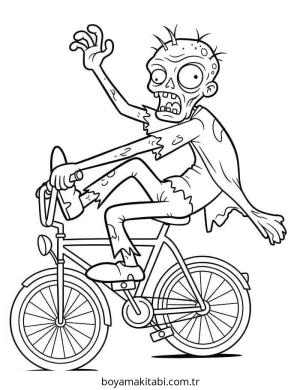 Zombi boyama sayfası – yaratıcılığı geliştirir, keyifli zaman
