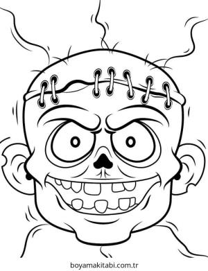 Zombi boyama sayfası – yaratıcılık, eğlenceli etkinlik