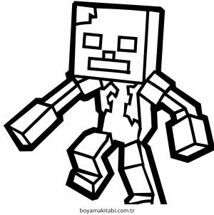 Zombi boyama sayfası – evde etkinlik, ücretsiz yazdır