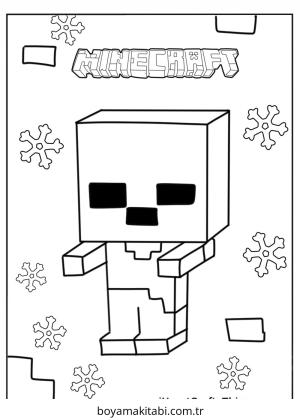 Zombi boyama sayfası – PDF indir, sevimli karakter