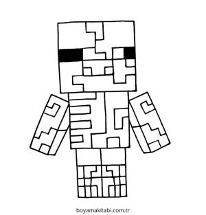 Zombi boyama sayfası – okul öncesi, evde etkinlik