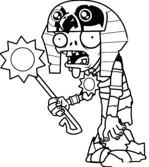 Zombi boyama sayfası,  coloring page, Bruja Zombi, 