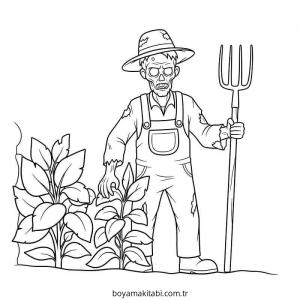 Zombi boyama sayfası – eğitici aktivite, yaratıcılık