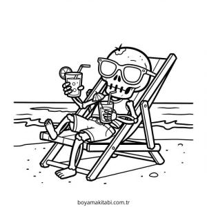 Zombi boyama sayfası – keyifli zaman, renkli çizimler