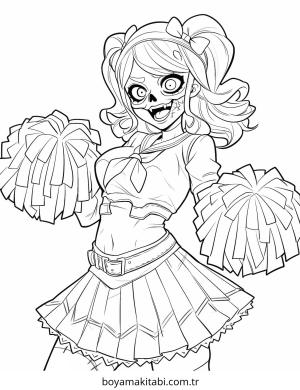 Zombi boyama sayfası – ücretsiz yazdır, boyama etkinliği