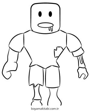 Zombi boyama sayfası – yaratıcılık, eğlenceli etkinlik