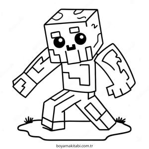 Zombi boyama sayfası – keyifli zaman, renkli çizimler