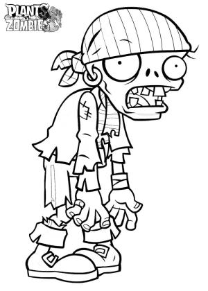 Zombi boyama sayfası,  coloring page, Kore Zombi, 