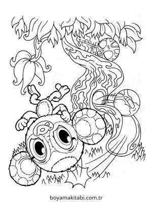 Zoobles boyama sayfası – okul öncesi, evde etkinlik