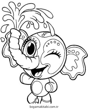 Zoobles boyama sayfası – PDF indir, sevimli karakter