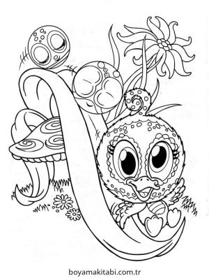 Zoobles boyama sayfası – çocuklar için, çizgi film temalı