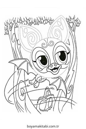 Zoobles boyama sayfası – el becerilerini geliştirir, boyama çalışması