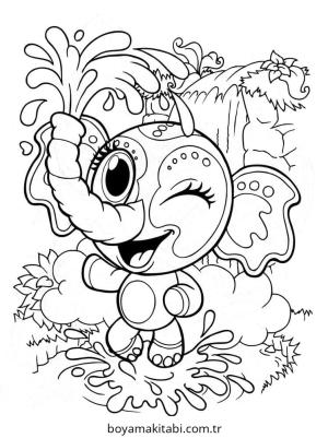 Zoobles boyama sayfası – PDF indir, sevimli karakter