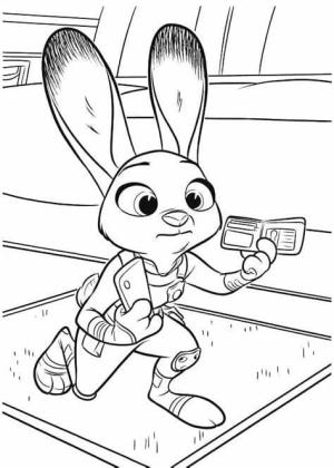 Zootropolis boyama sayfası,  coloring page, Judy Anahat, 