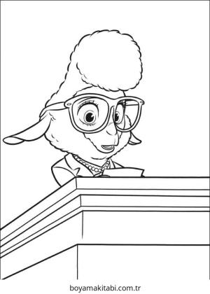 Zootropolis boyama sayfası – evde etkinlik, ücretsiz yazdır