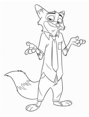 Zootropolis boyama sayfası,  coloring page, Nick Resim, 