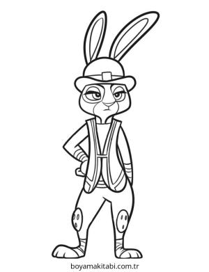 Zootropolis boyama sayfası – keyifli zaman, renkli çizimler