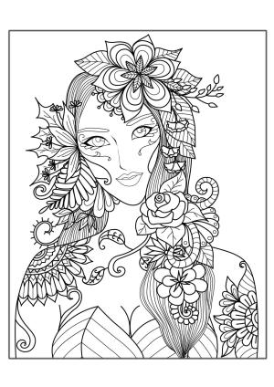 Zor boyama sayfası,  coloring page, Kadın Zor, 