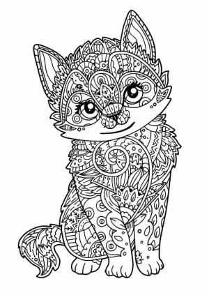 Zor boyama sayfası,  coloring page, Sevimli Kurt Zor, 