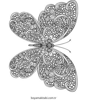 Zor boyama sayfası – el becerilerini geliştirir, boyama çalışması