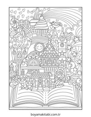 Zor boyama sayfası – yaratıcılığı geliştirir, keyifli zaman
