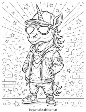 Zor boyama sayfası – çocuk aktivitesi, PDF indir