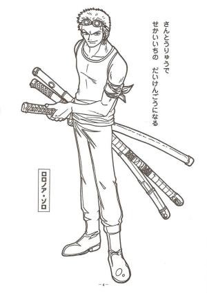 Roronoa Zoro boyama sayfası,  coloring page, Baskı için Zoro, 