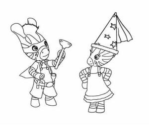 Zou boyama sayfası,  coloring page, Yazdırılabilir Zou Görüntü Taslağı, 