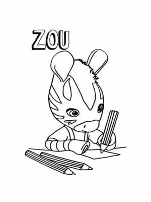 Zou boyama sayfası,  coloring page, İyi Zou, 