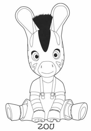 Zou boyama sayfası,  coloring page, Çocuklar için Zou, 