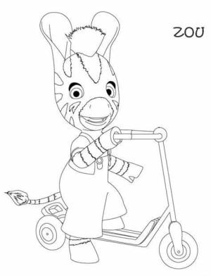 Zou boyama sayfası,  coloring page, Mutlu Zou, 