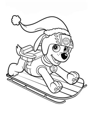 Zuma Paw Patrol boyama sayfası,  coloring page, Mutlu Zuma Paw Patrol, 