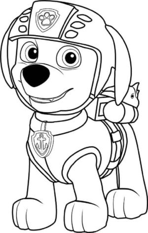 Zuma Paw Patrol boyama sayfası,  coloring page, İnanılmaz Zuma, 