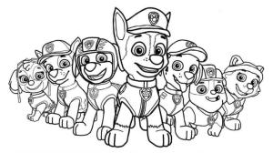 Zuma Paw Patrol boyama sayfası,  coloring page, Havalı Zuma ve Arkadaşları, 