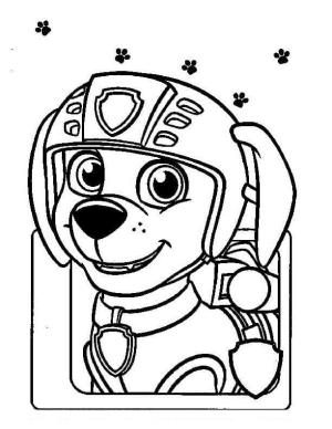 Zuma Paw Patrol boyama sayfası,  coloring page, Zuma Puppy Çizimi, 