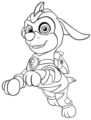 Zuma Paw Patrol boyama sayfası,  coloring page, Mighty Pups Zuma, 