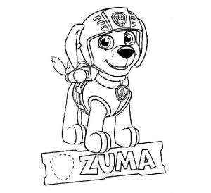 Zuma boyama sayfası,  coloring page, Pençe Devriyesi Zuma, 