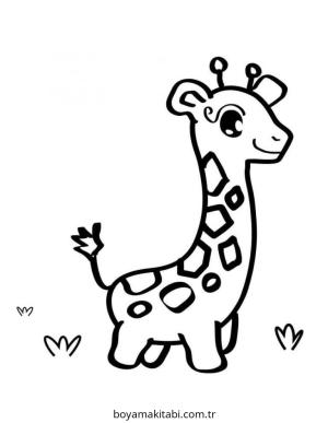 Zürafa boyama sayfası – yaratıcılık, eğlenceli etkinlik